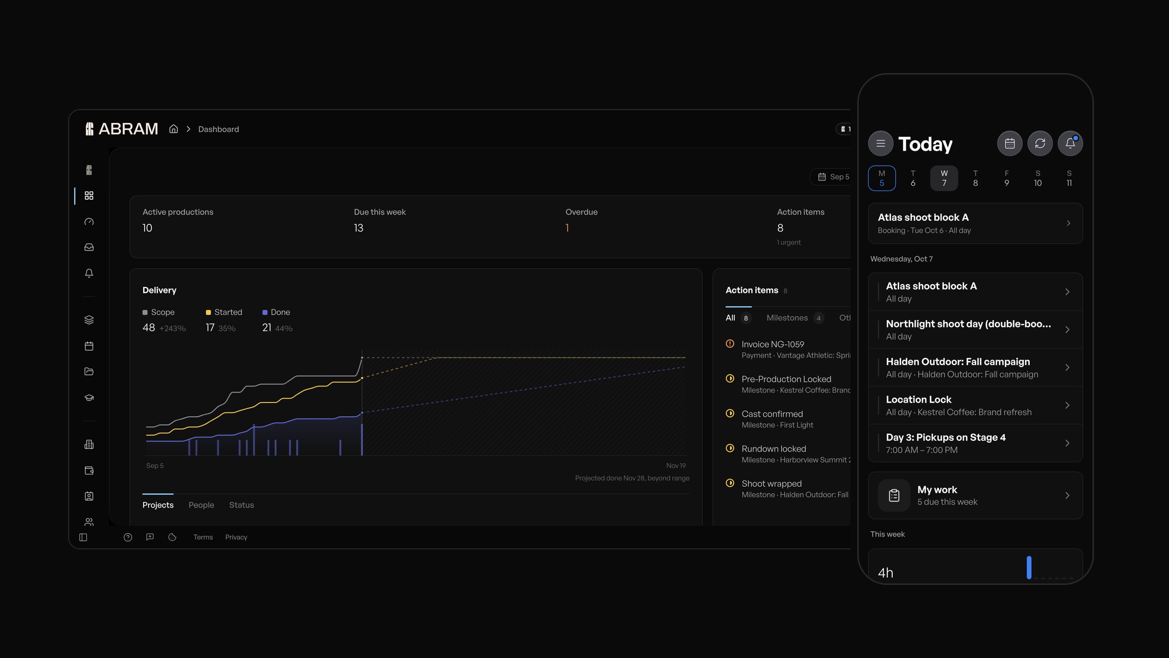 ABRAM 2.0, on your desktop and in your phone's browser.